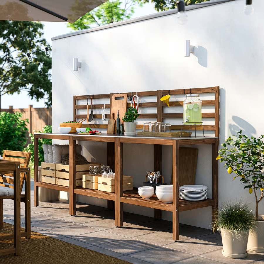 cuisine extérieur IKEA modulable série NÄMMARÖ