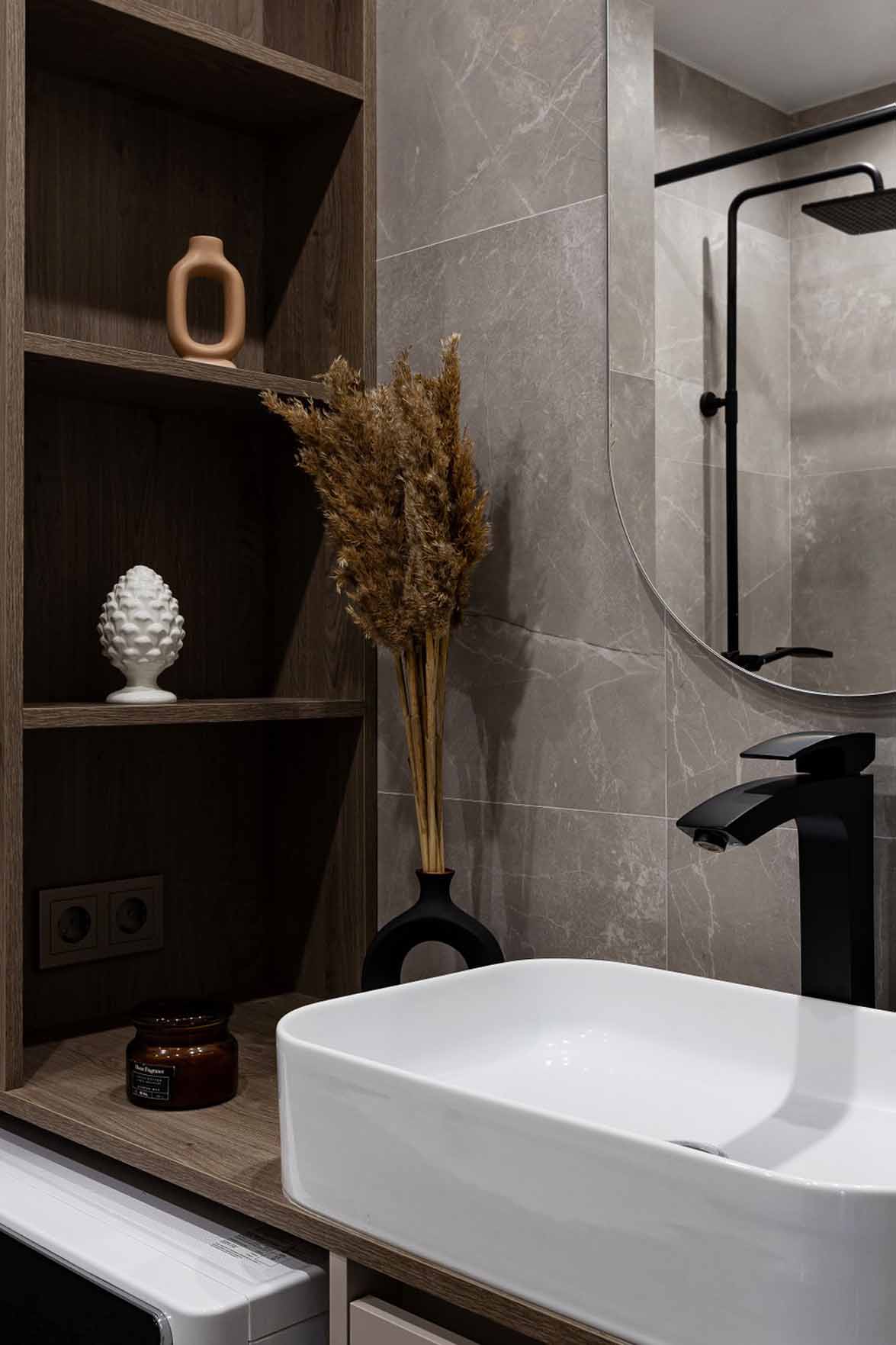 salle de bain décoration contemporaine appartement de 60m2 neutre