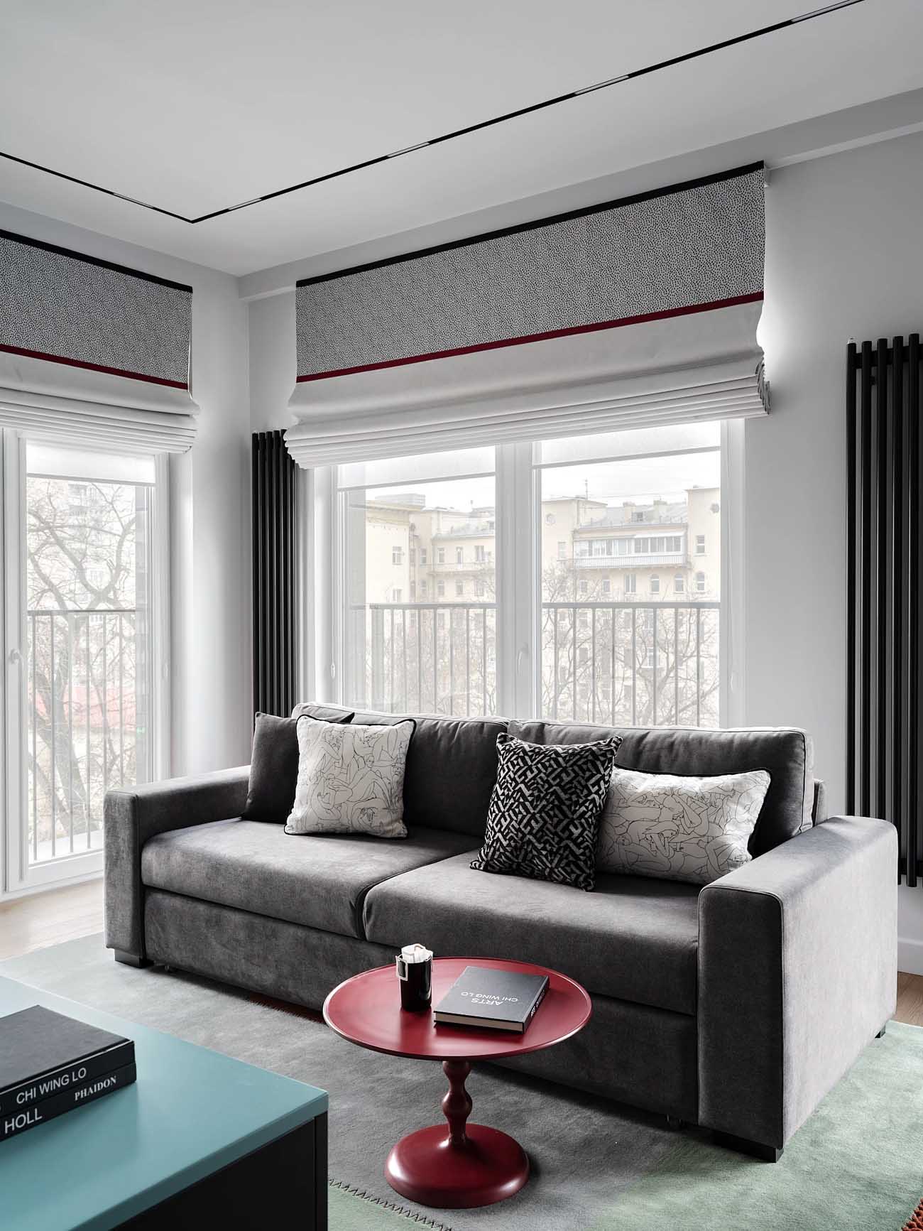 salon décoration design deux-pièces 55m2