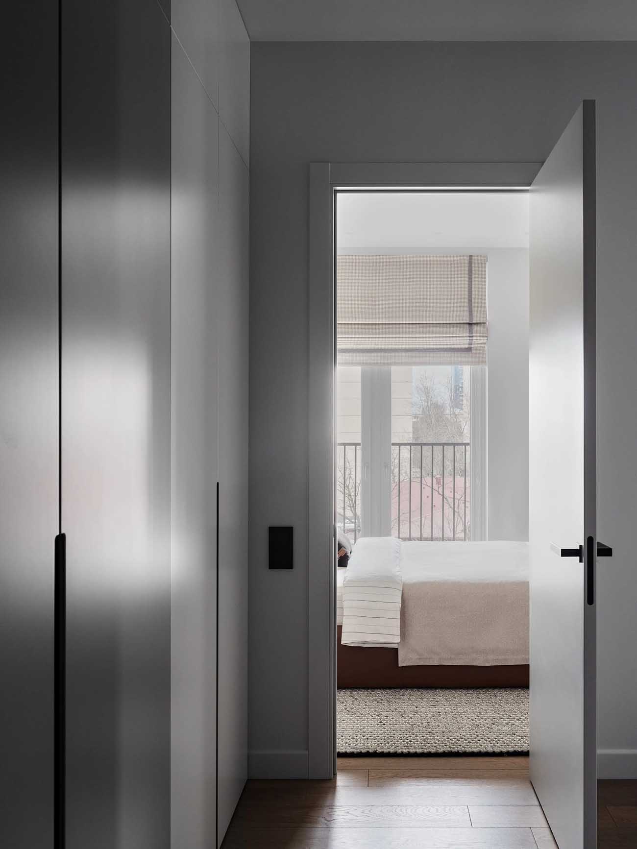 dressing et chambre décoration design deux-pièces 55m2