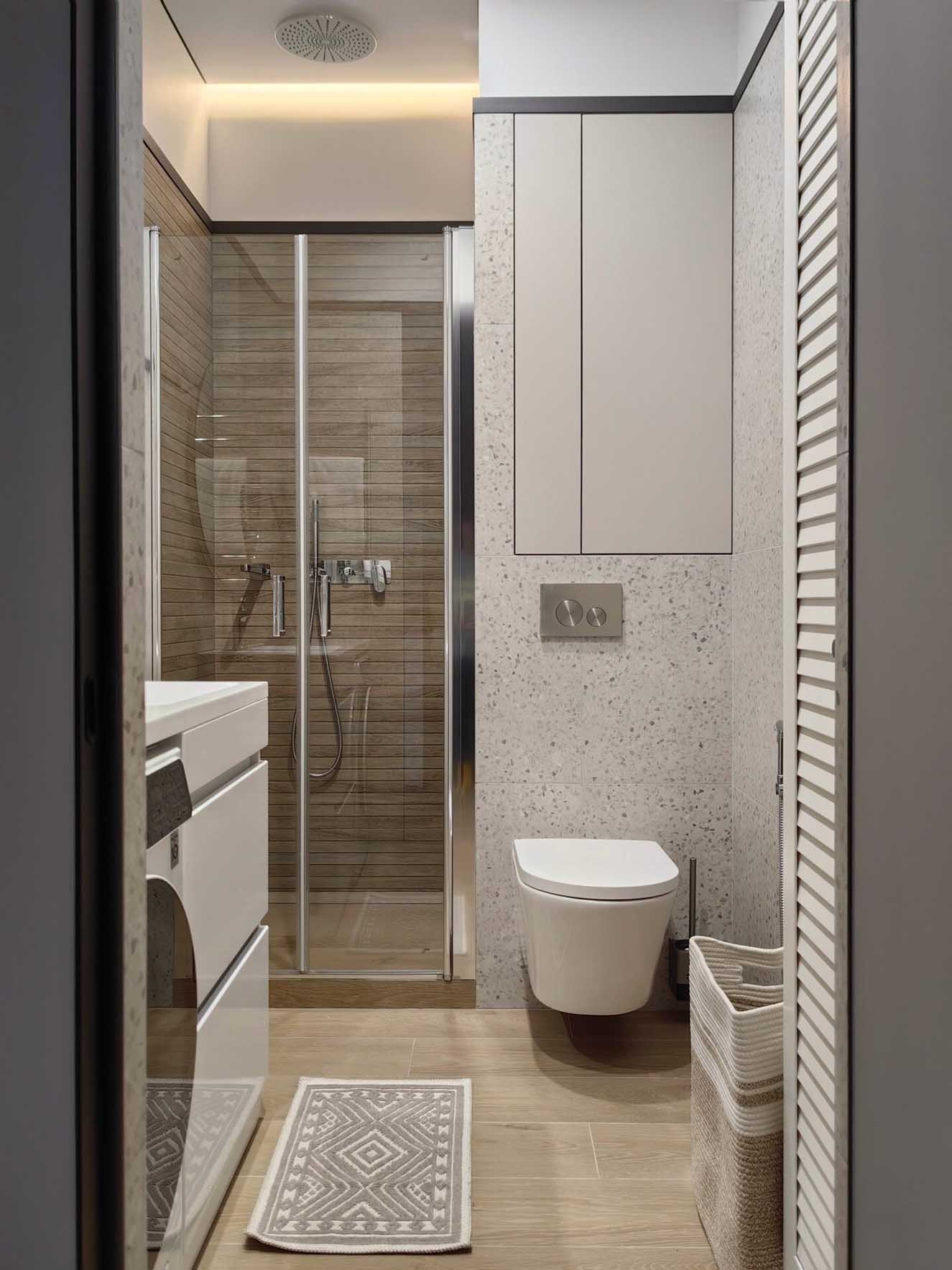 salle de bain terrazzo gris