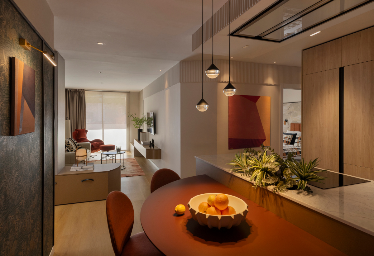 cuisine et salon décoration contemporaine appartement rénové 70m2 cuisine et salon décoration contemporaine appartement rénové 70m2