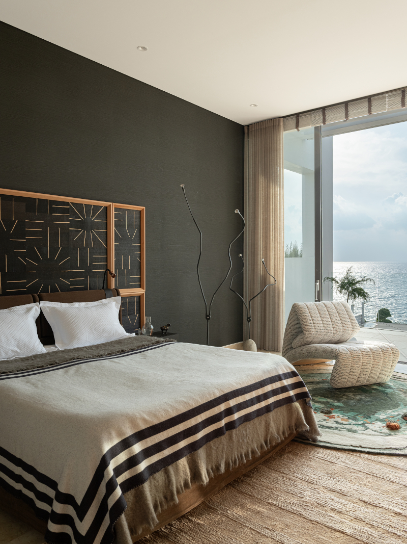 chambre mur noir maison contemporaine décoration design chambre mur noir maison contemporaine décoration design
