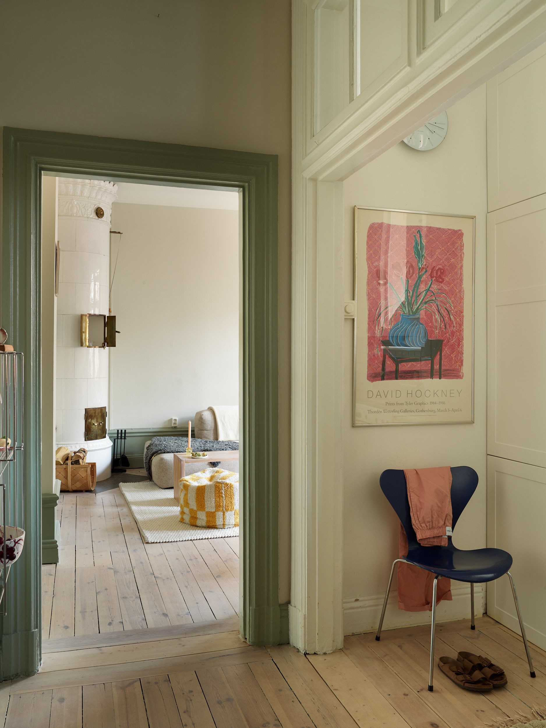 entrée appartement 41m2 deux-pièces décoration au design scandinave vintage