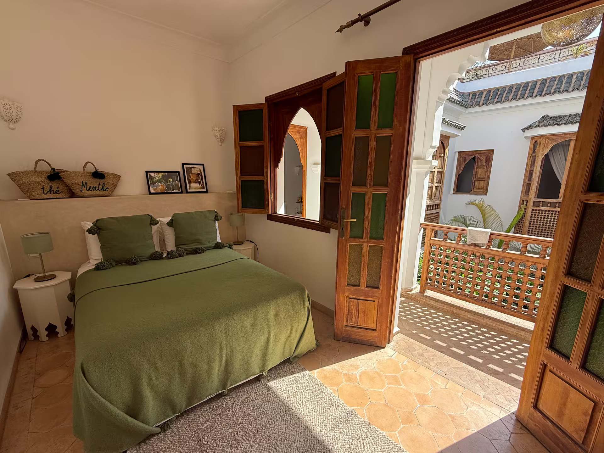 chambre décoration marocaine Riad Sadaka chambre décoration marocaine Riad Sadaka