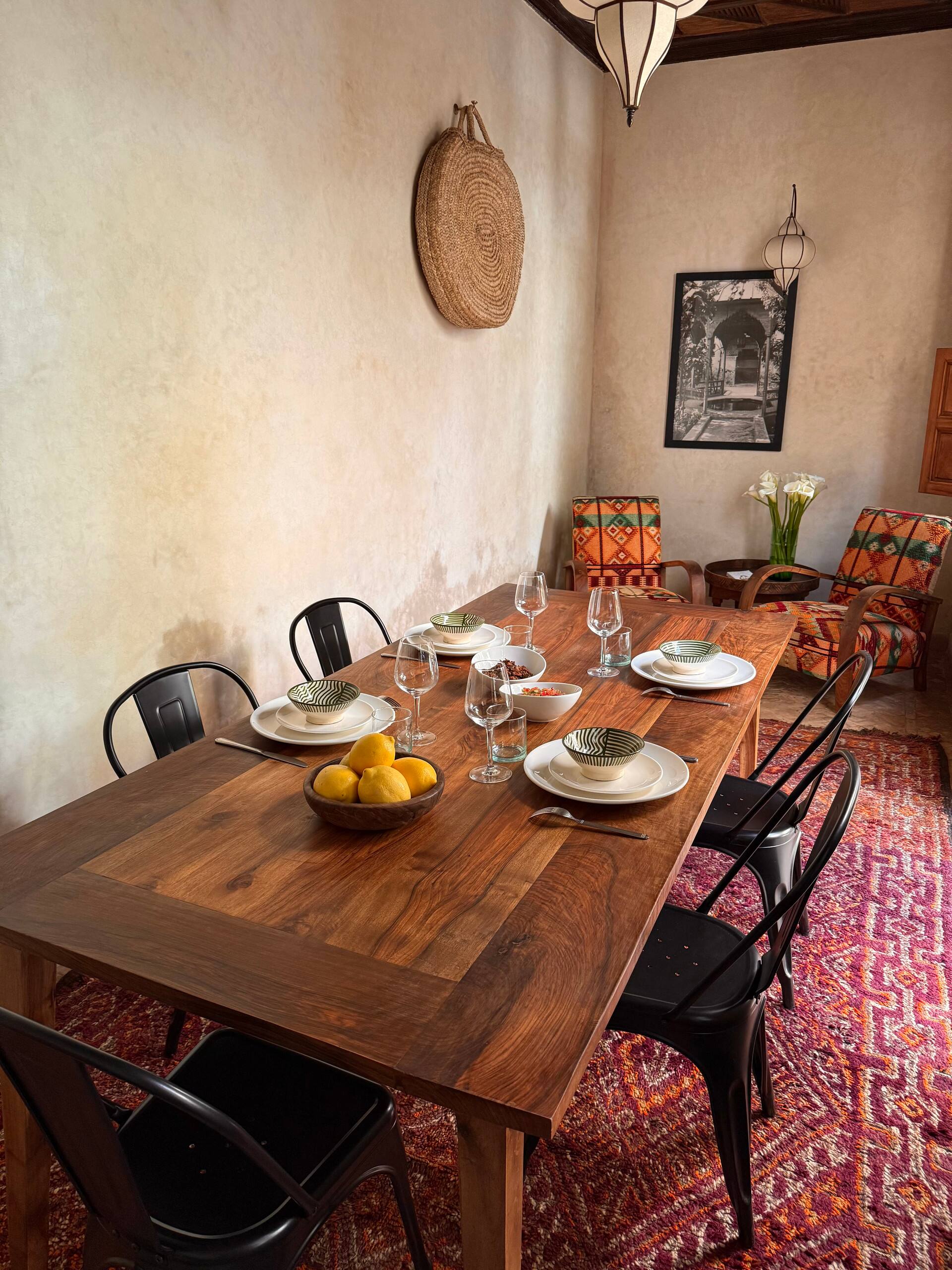 salle à manger décoration marocaine Riad Sadaka salle à manger décoration marocaine Riad Sadaka