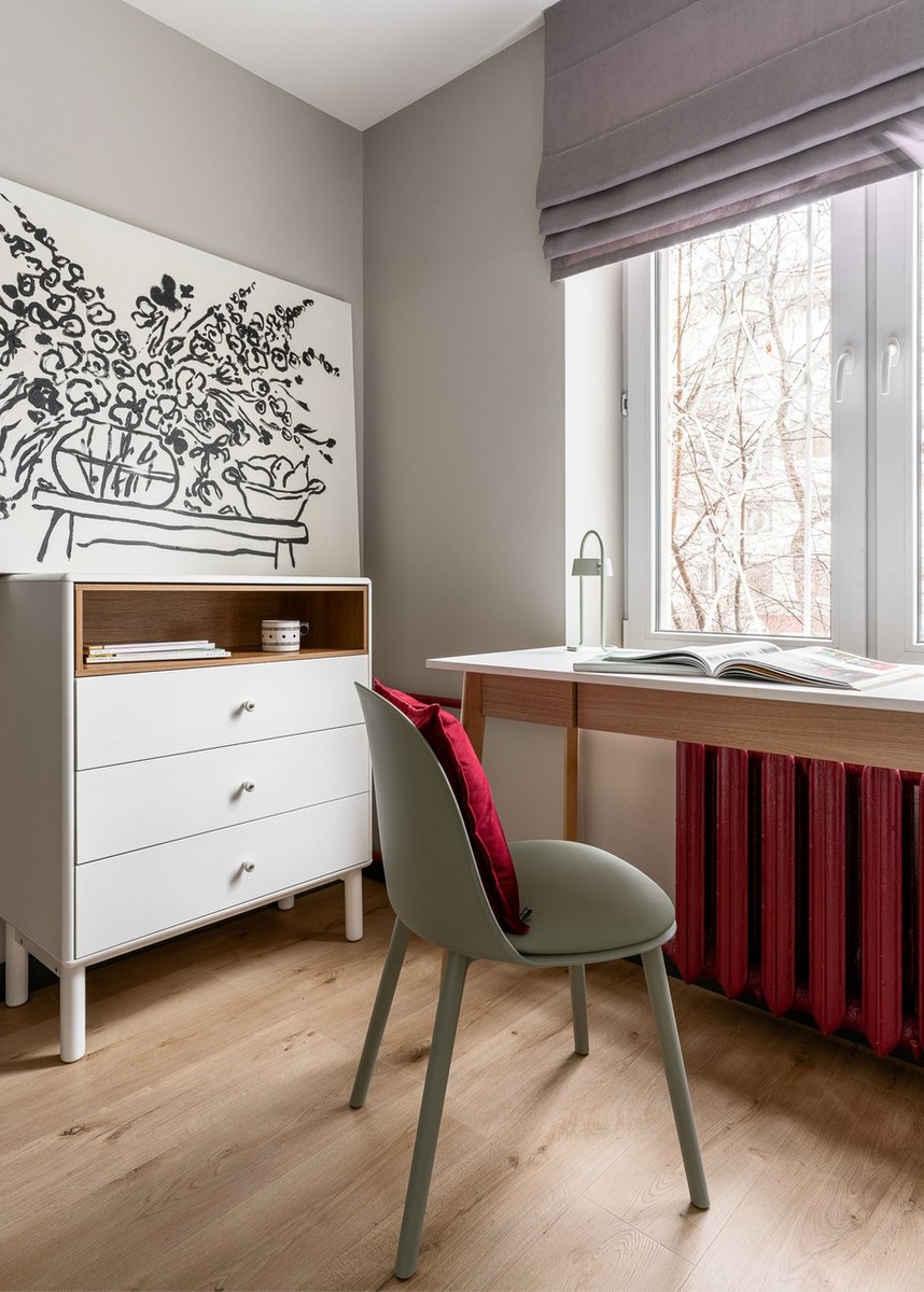 chambre avec bureau devant fenêtre studio 19m2 optimisé décoration contemporaine chambre avec bureau devant fenêtre studio 19m2 optimisé décoration contemporaine