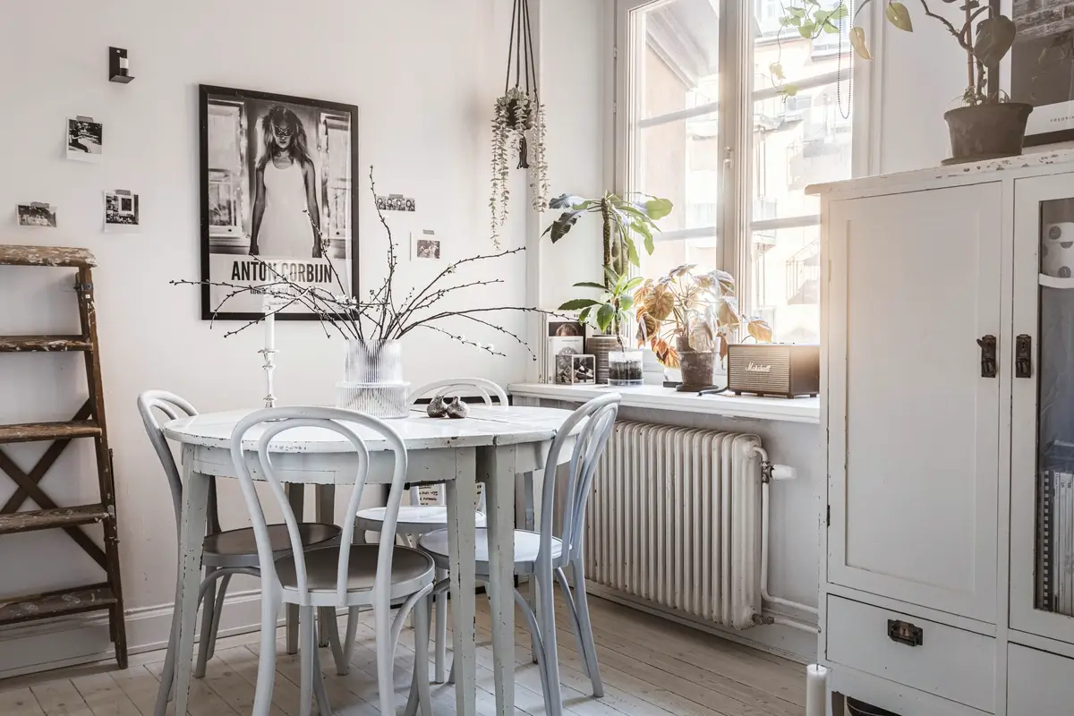 salle à manger décoration blanche et scandinave studio 27m2 salle à manger décoration blanche et scandinave studio 27m2