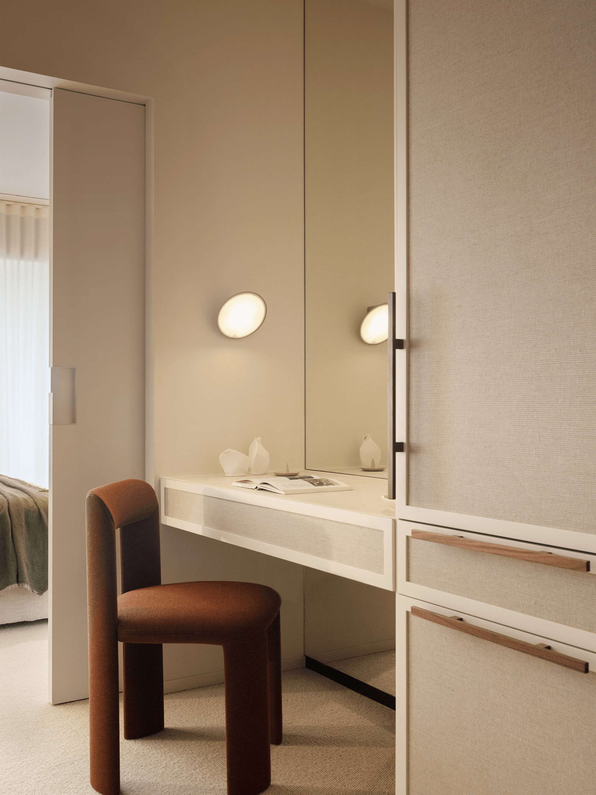 dressing room with vanity