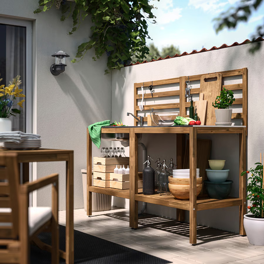 cuisine extérieur IKEA modulable série NÄMMARÖ