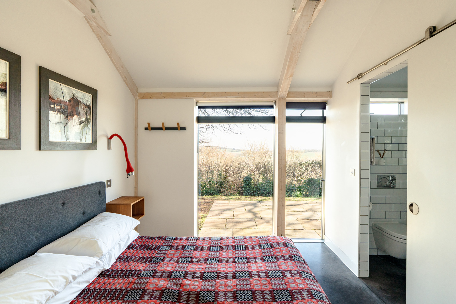 bedroom minimalist decor concrete floor Welsh home bedroom minimalist decor concrete floor Welsh home