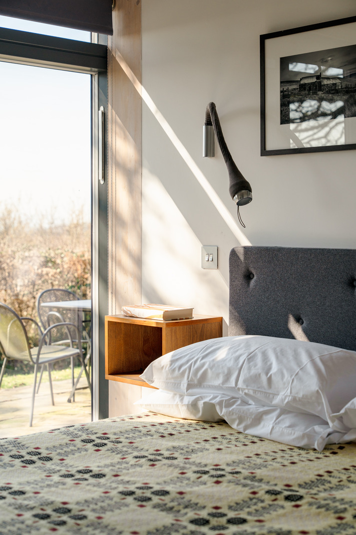 bedroom minimalist decor concrete floor Welsh home bedroom minimalist decor concrete floor Welsh home