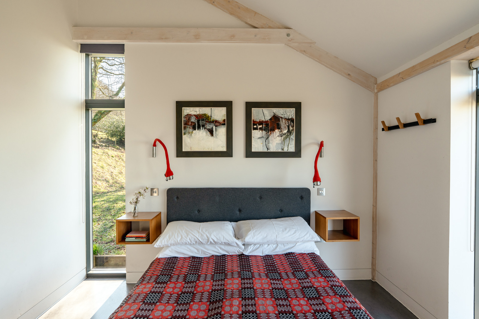 bedroom minimalist decor concrete floor Welsh home bedroom minimalist decor concrete floor Welsh home