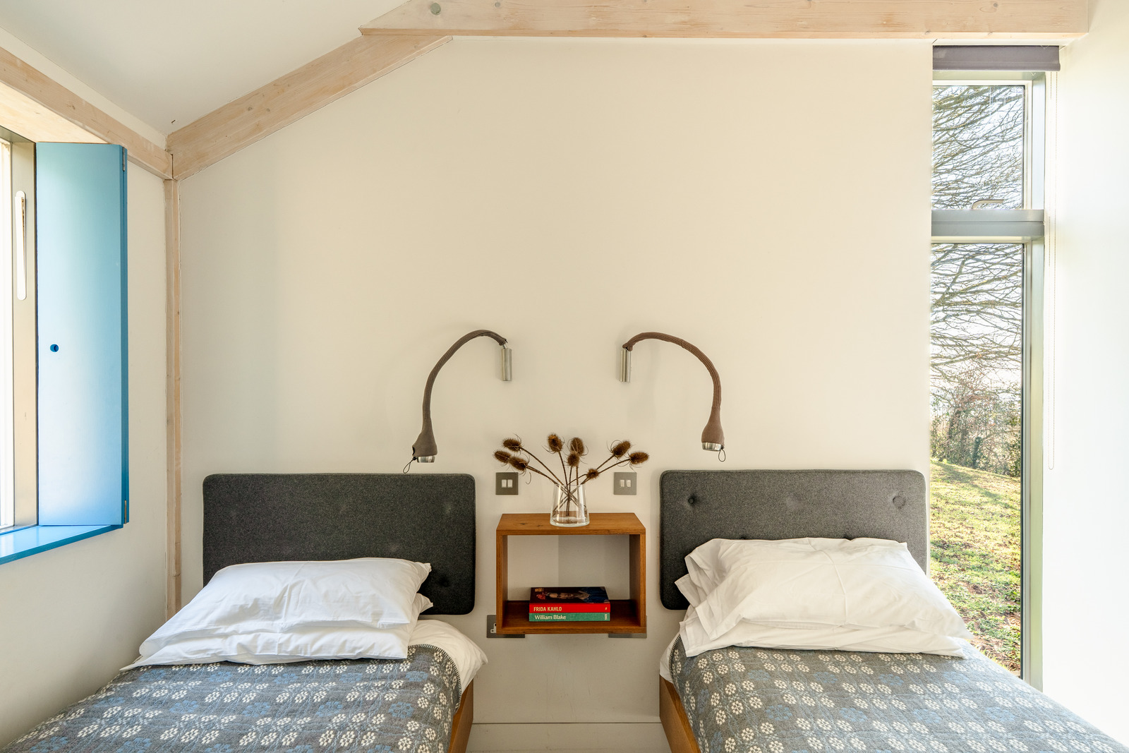 bedroom minimalist decor concrete floor Welsh home bedroom minimalist decor concrete floor Welsh home