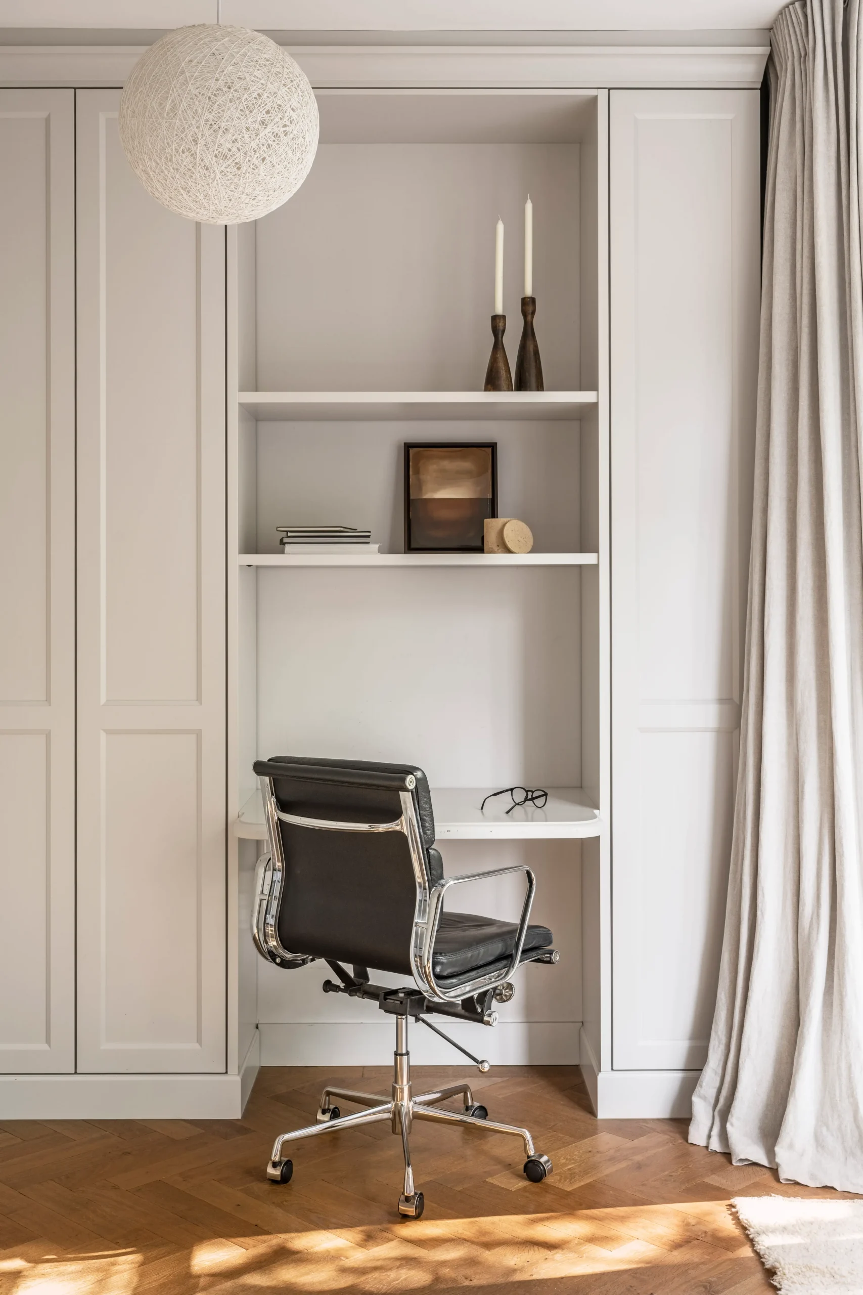 bureau dans chambre décoration contemporaine maison de 1906 Amsterdam