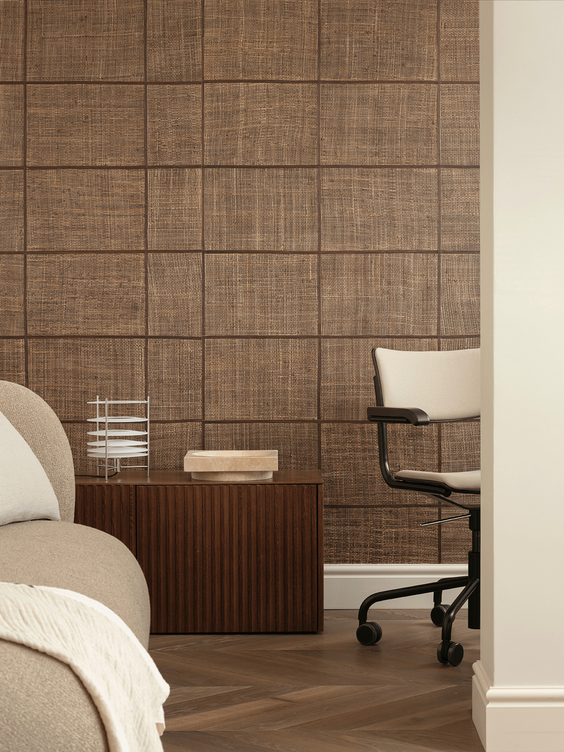 bureau décoration contemporaine beige