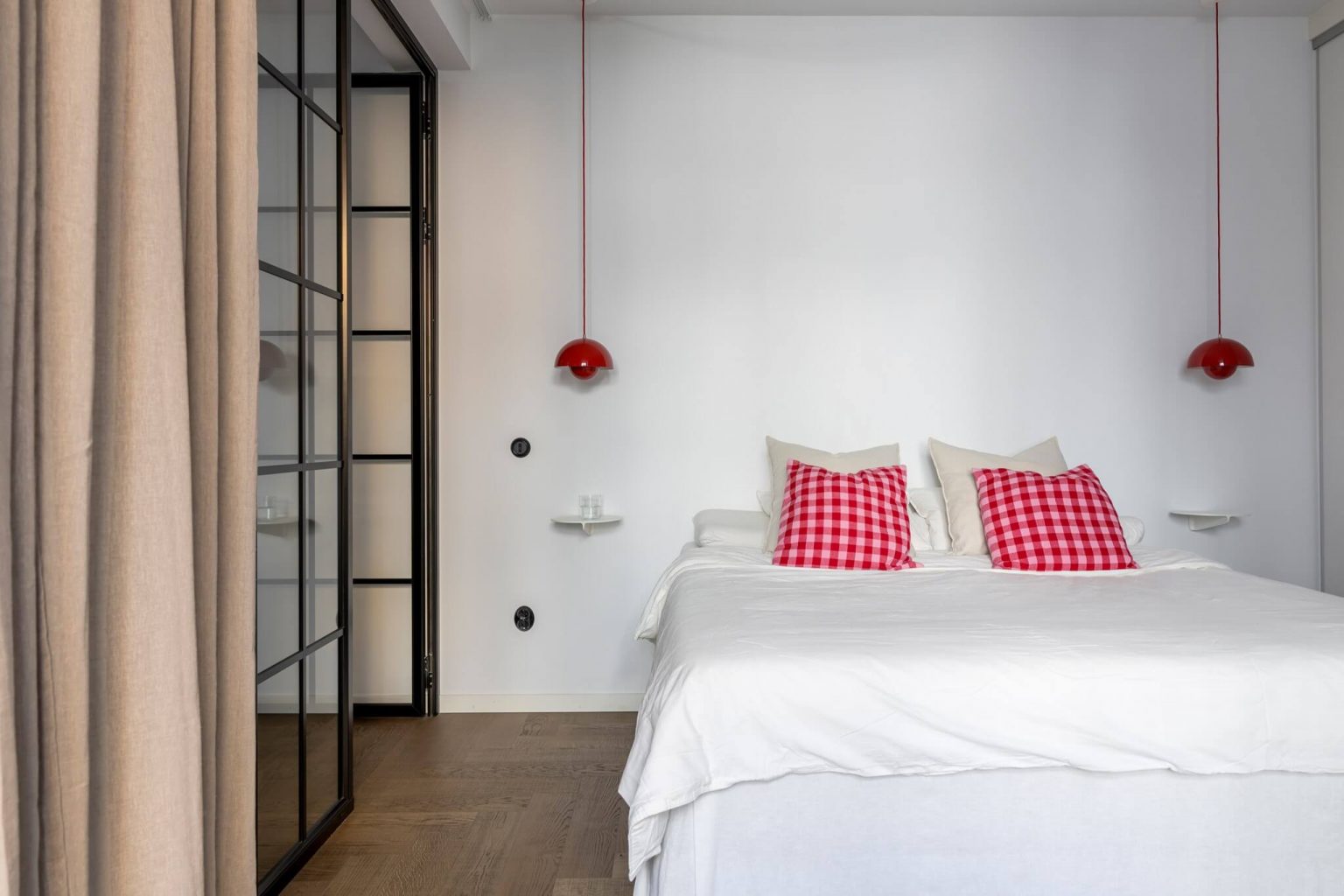 chambre avec verrière décoration scandinave