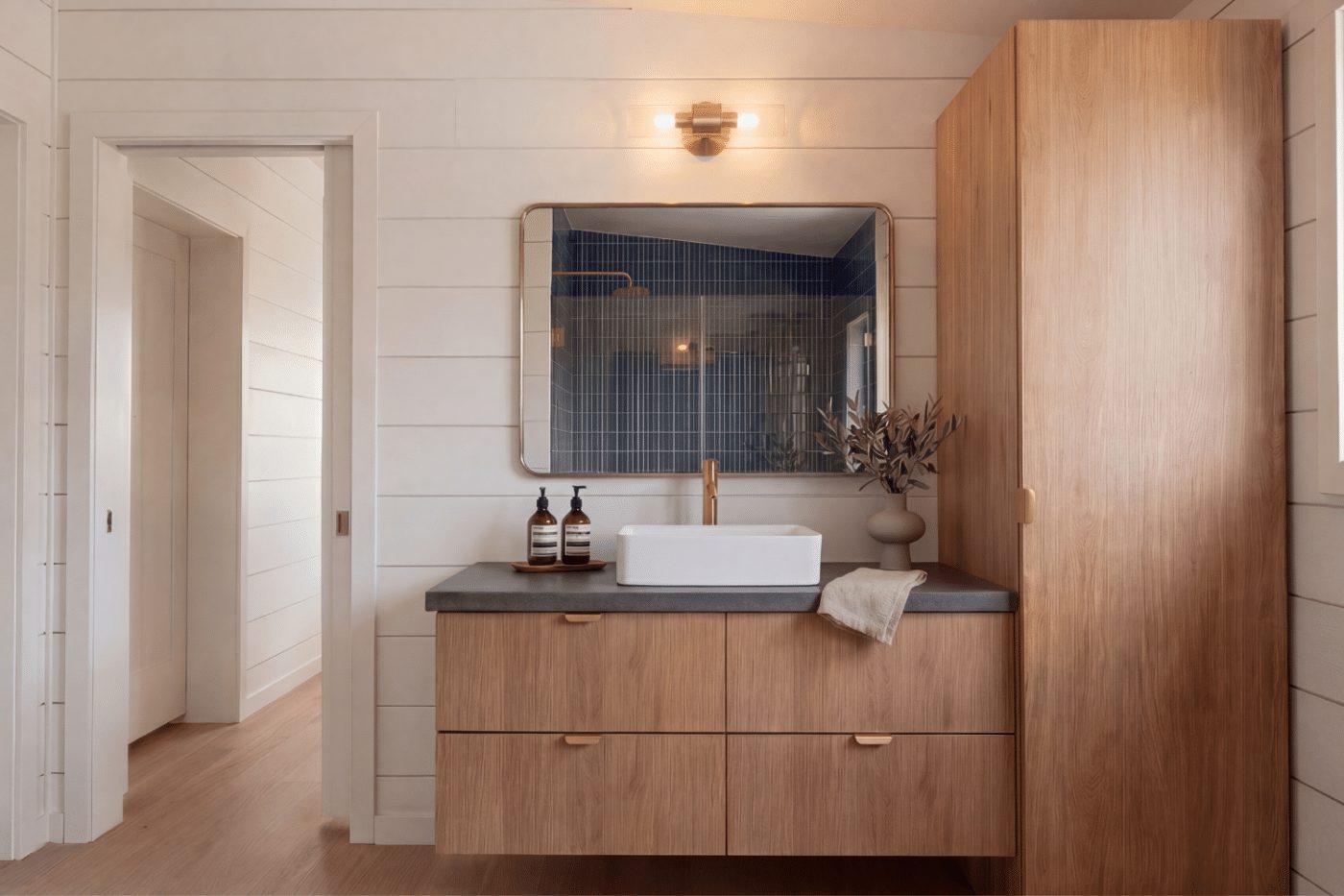 salle de bain bois design