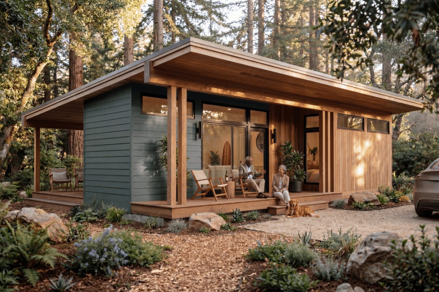 petite maison moderne 59m2 The Monterey Zook Cabins