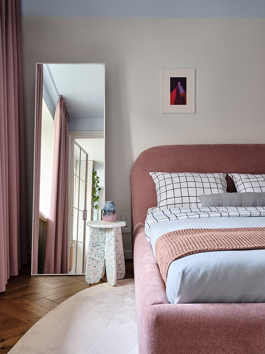 chambre rose et blanche deux-pièces 38m2 chambre rose et blanche deux-pièces 38m2