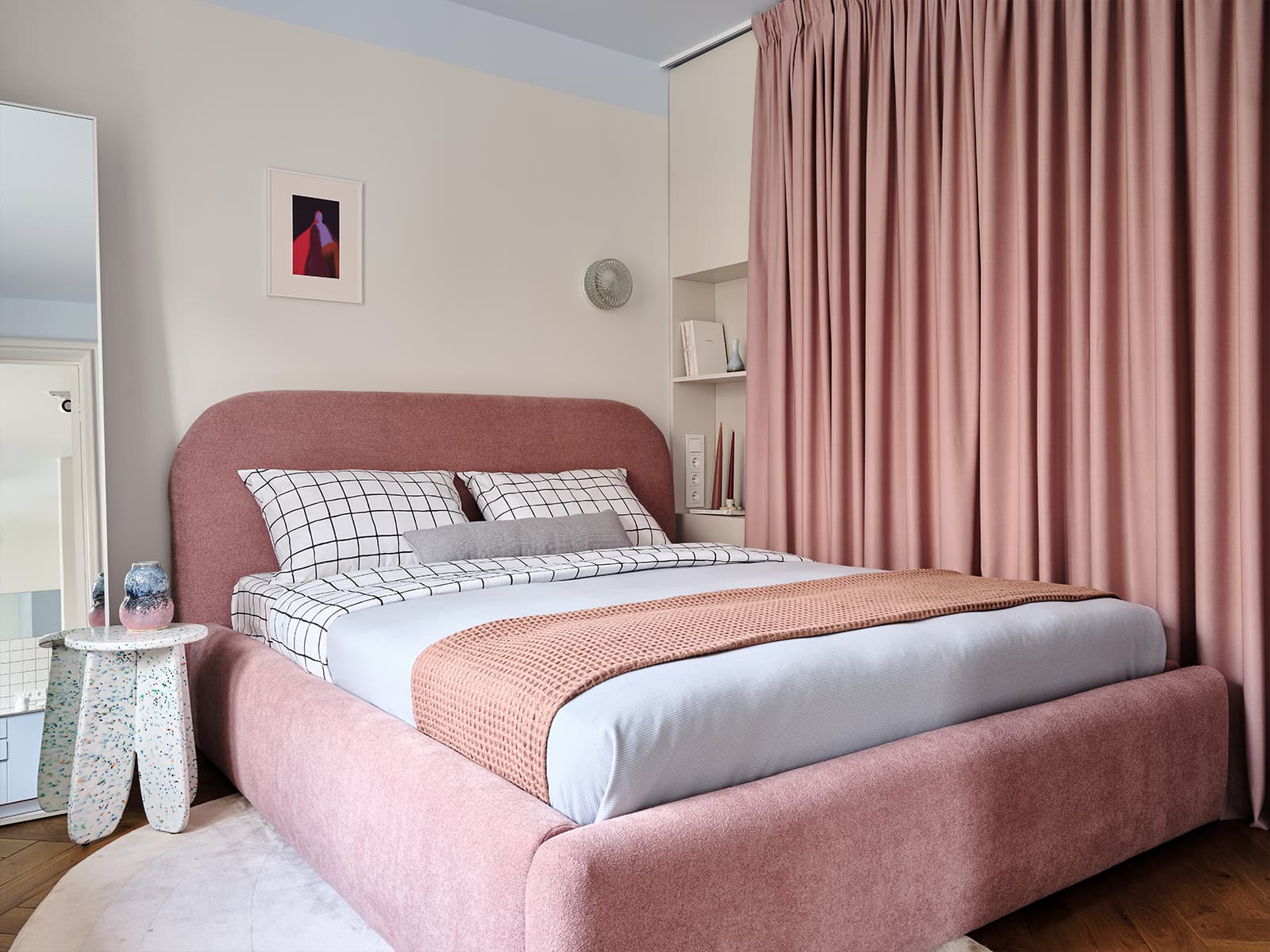 chambre rose et blanche deux-pièces 38m2 chambre rose et blanche deux-pièces 38m2