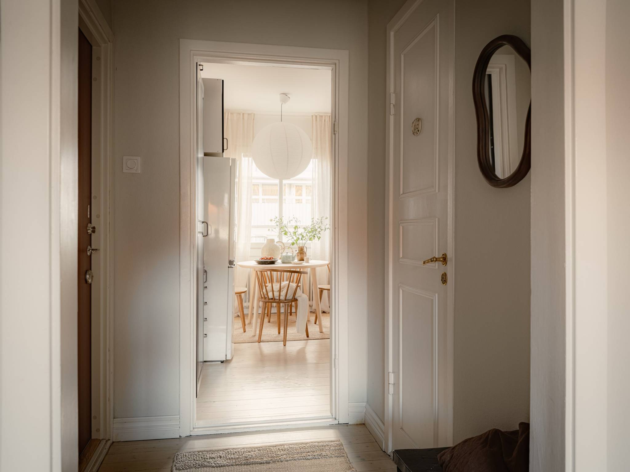 entryway 34sqm studio scandinavian decor neutral tones