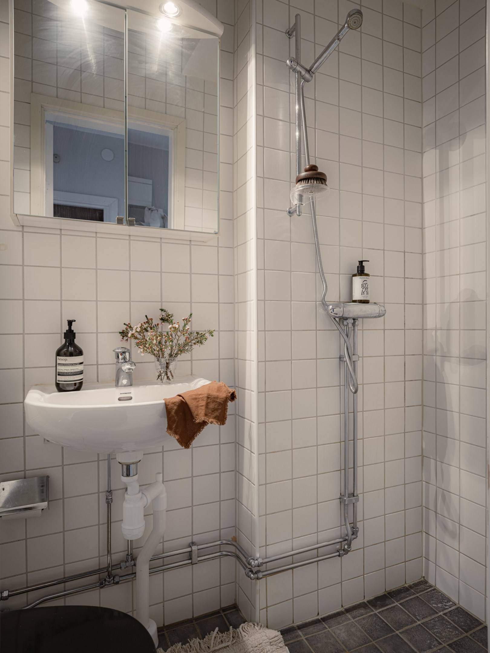 white bathroom