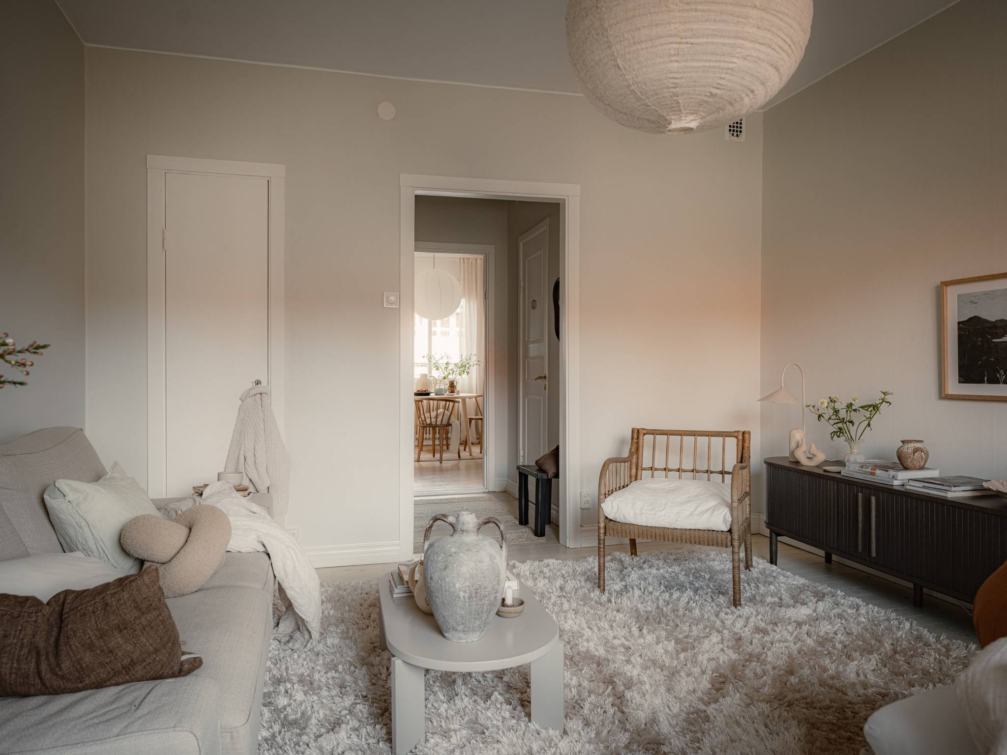 34sqm studio scandinavian decor neutral tones