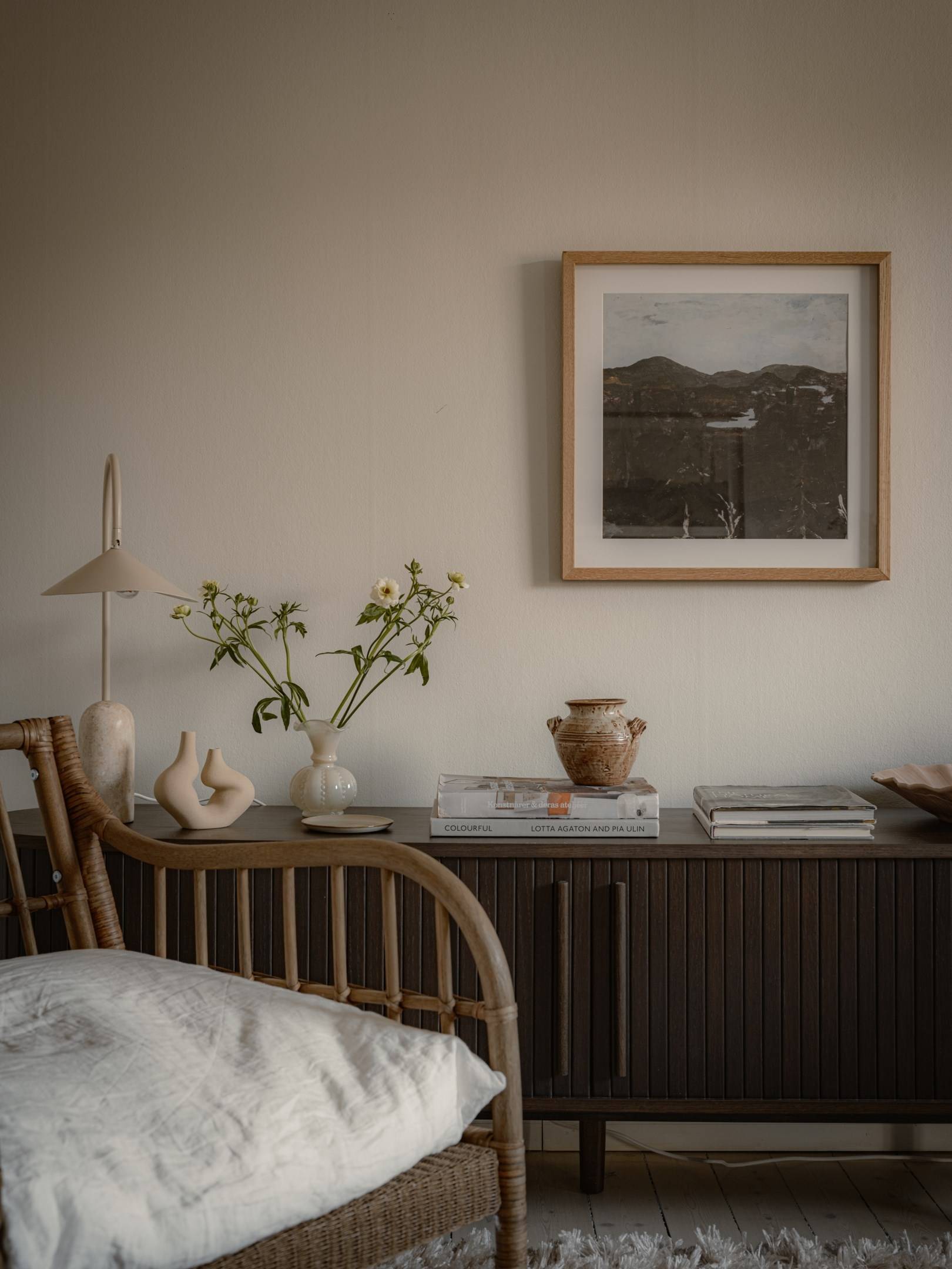 living room scandinavian decor neutral tones