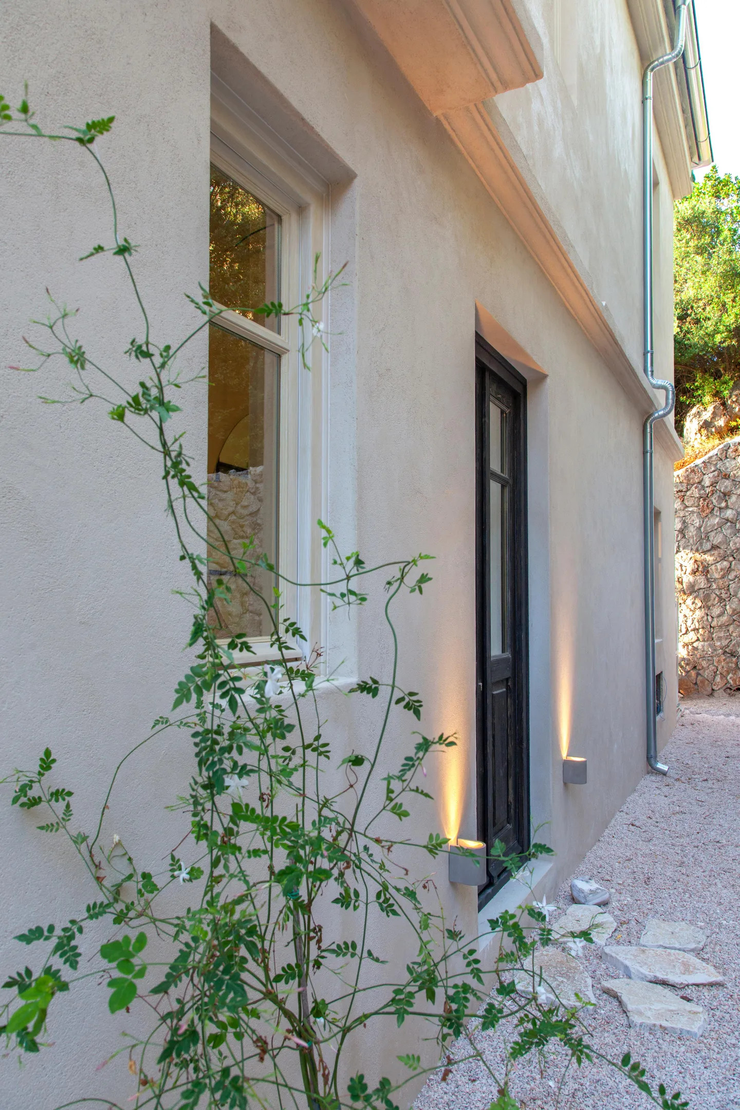 terrace contemporary house Greece with pool Agios Nikitas