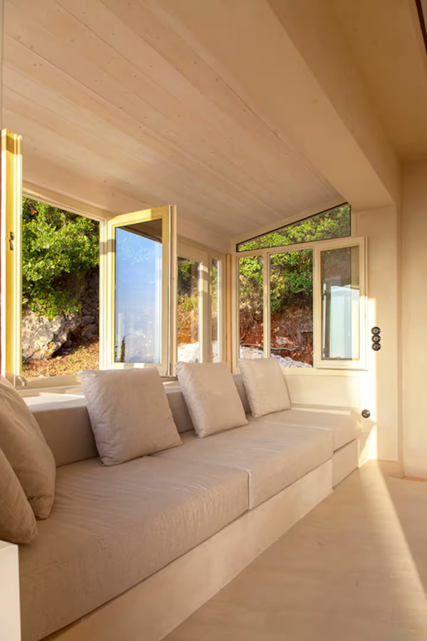 beige modern living room