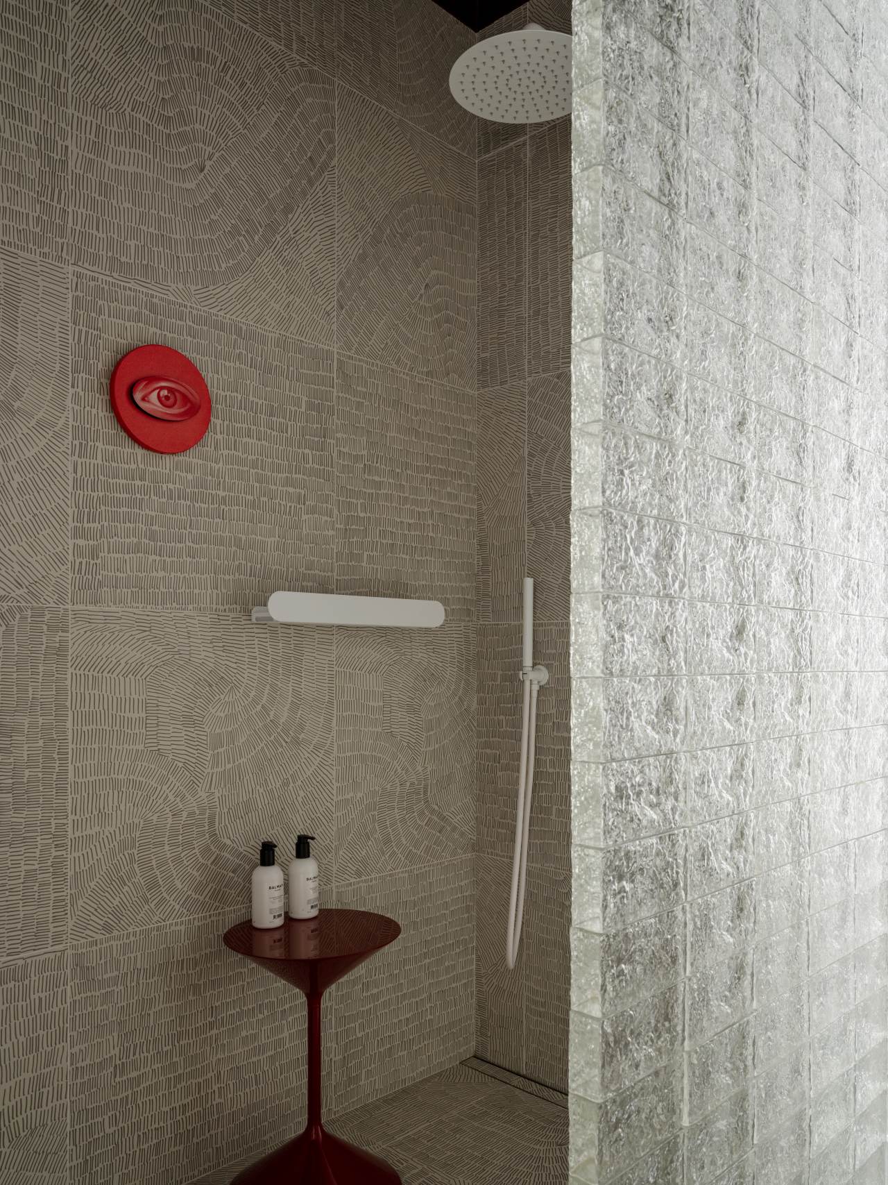 salle de bain pavés de verre deux-pièces 35m2 décoration design salle de bain pavés de verre deux-pièces 35m2 décoration design