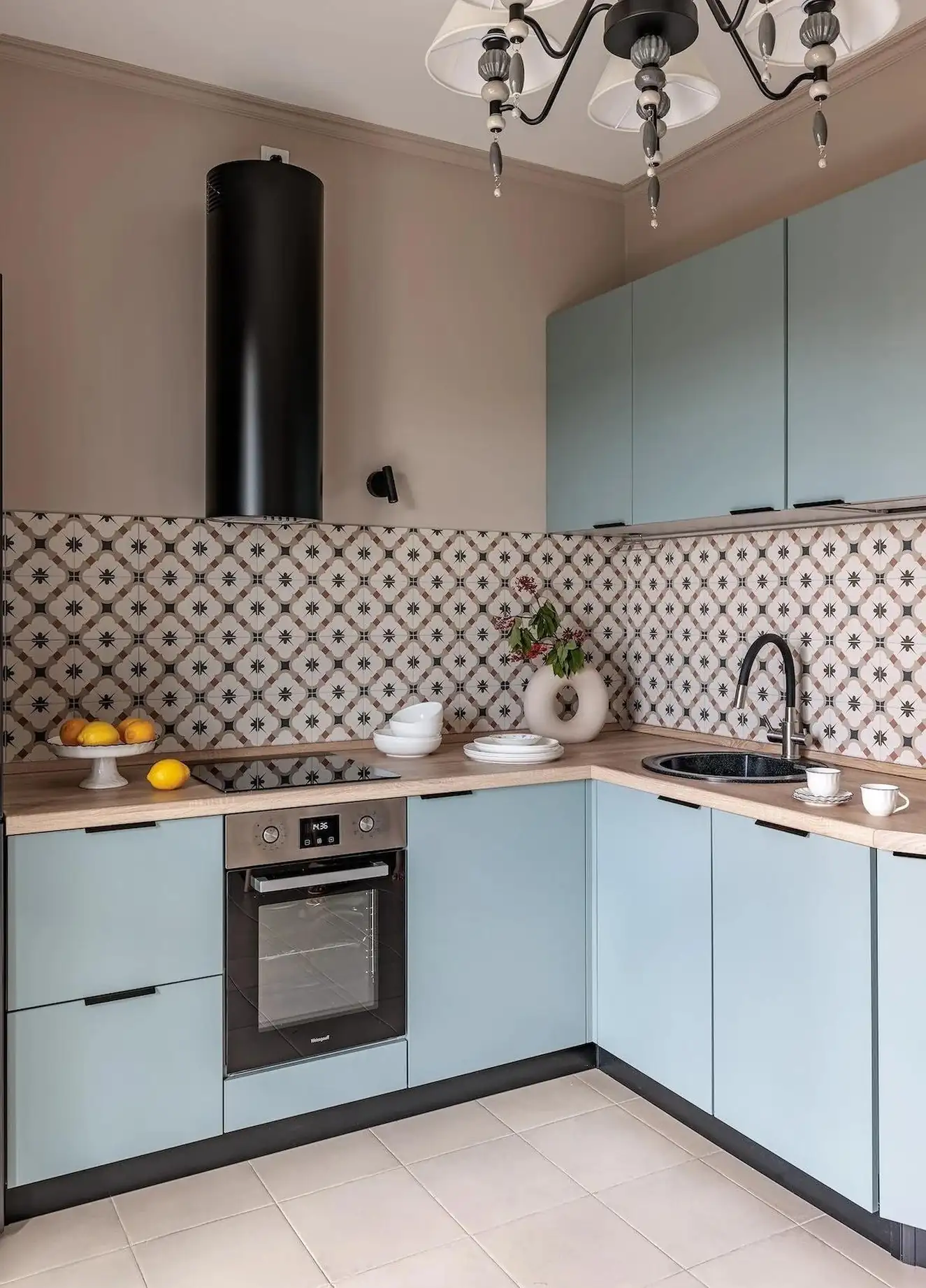 cuisine bleue décoration contemporaine studio 39m2 cuisine bleue décoration contemporaine studio 39m2