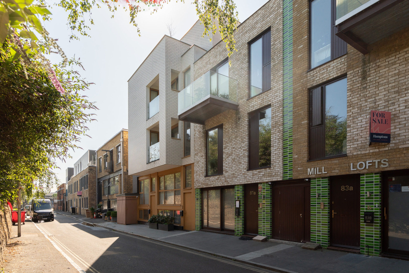 London brick building