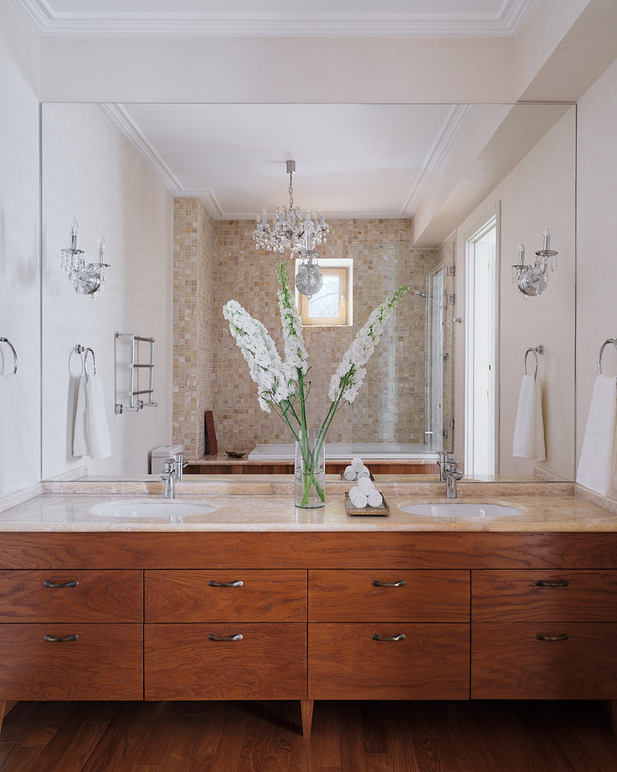 salle de bain classique chic bois et marbre salle de bain classique chic bois et marbre