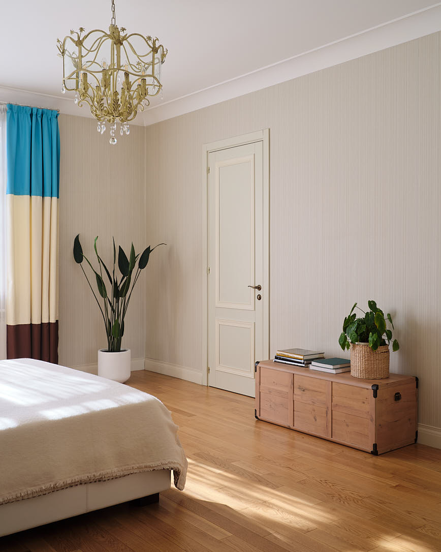 chambre appartement vintage à Almaty décoration inspirée par la France chambre appartement vintage à Almaty décoration inspirée par la France