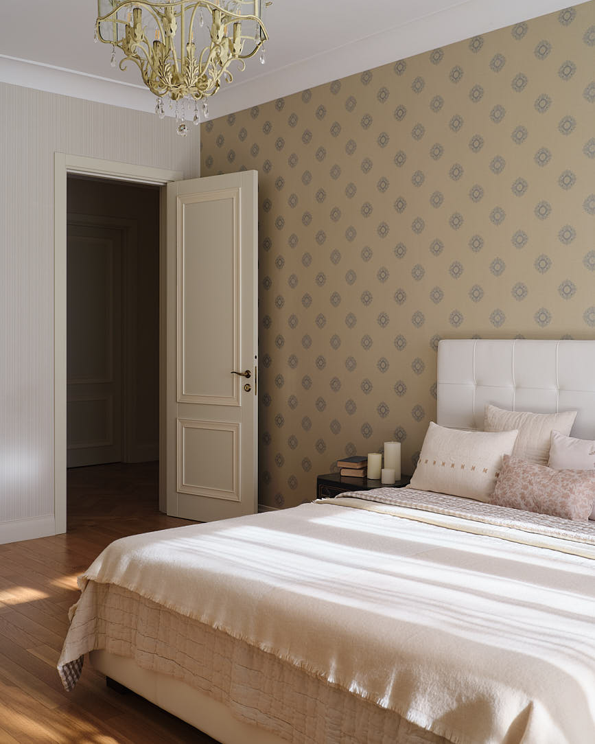 chambre appartement vintage à Almaty décoration inspirée par la France chambre appartement vintage à Almaty décoration inspirée par la France