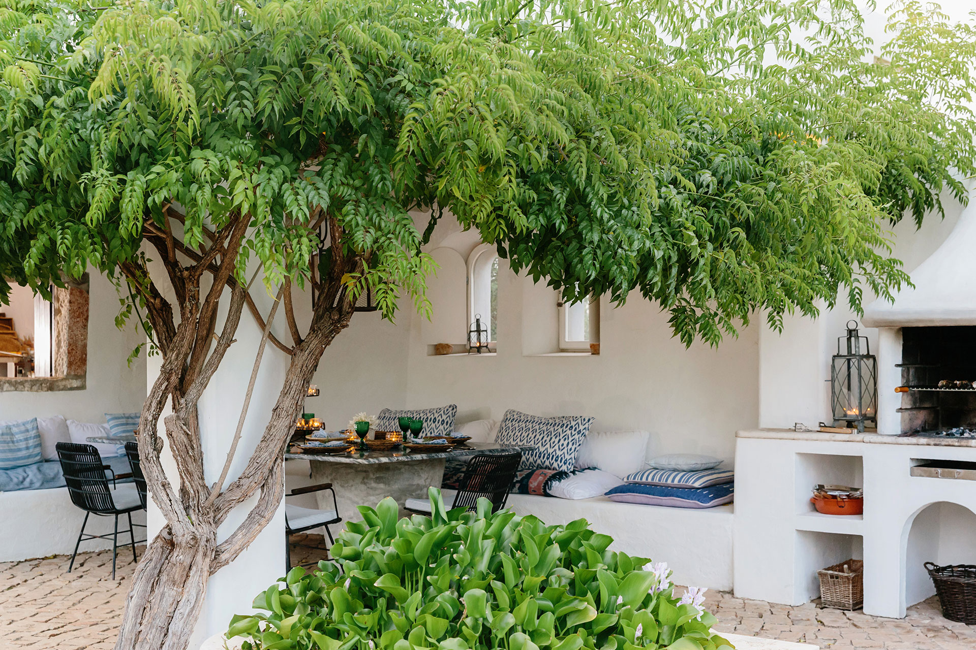 terrace Portuguese country house Monte da Palmeira