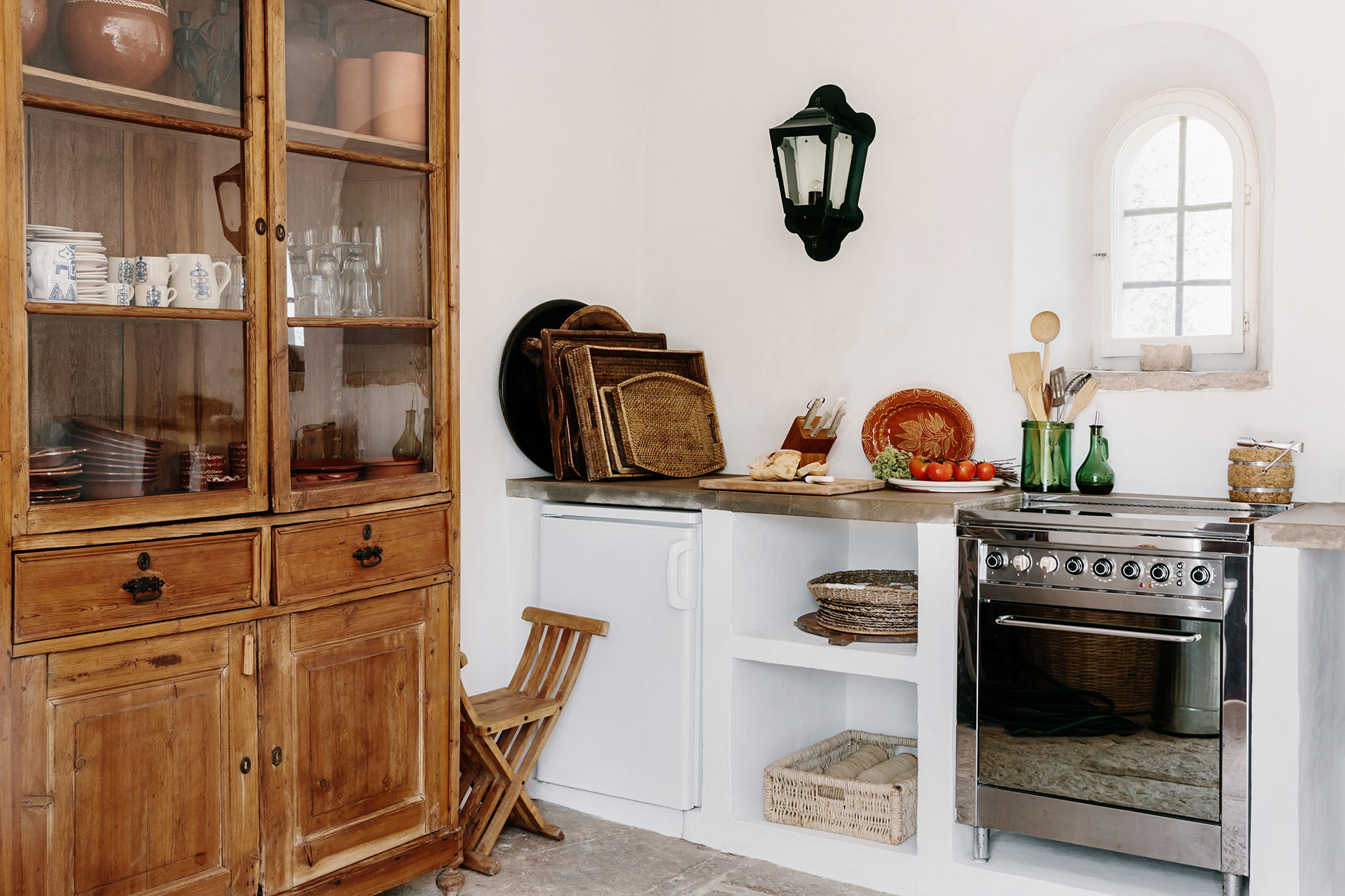 kitchen Portuguese country house with pool rustic chic decor Monte da Palmeira