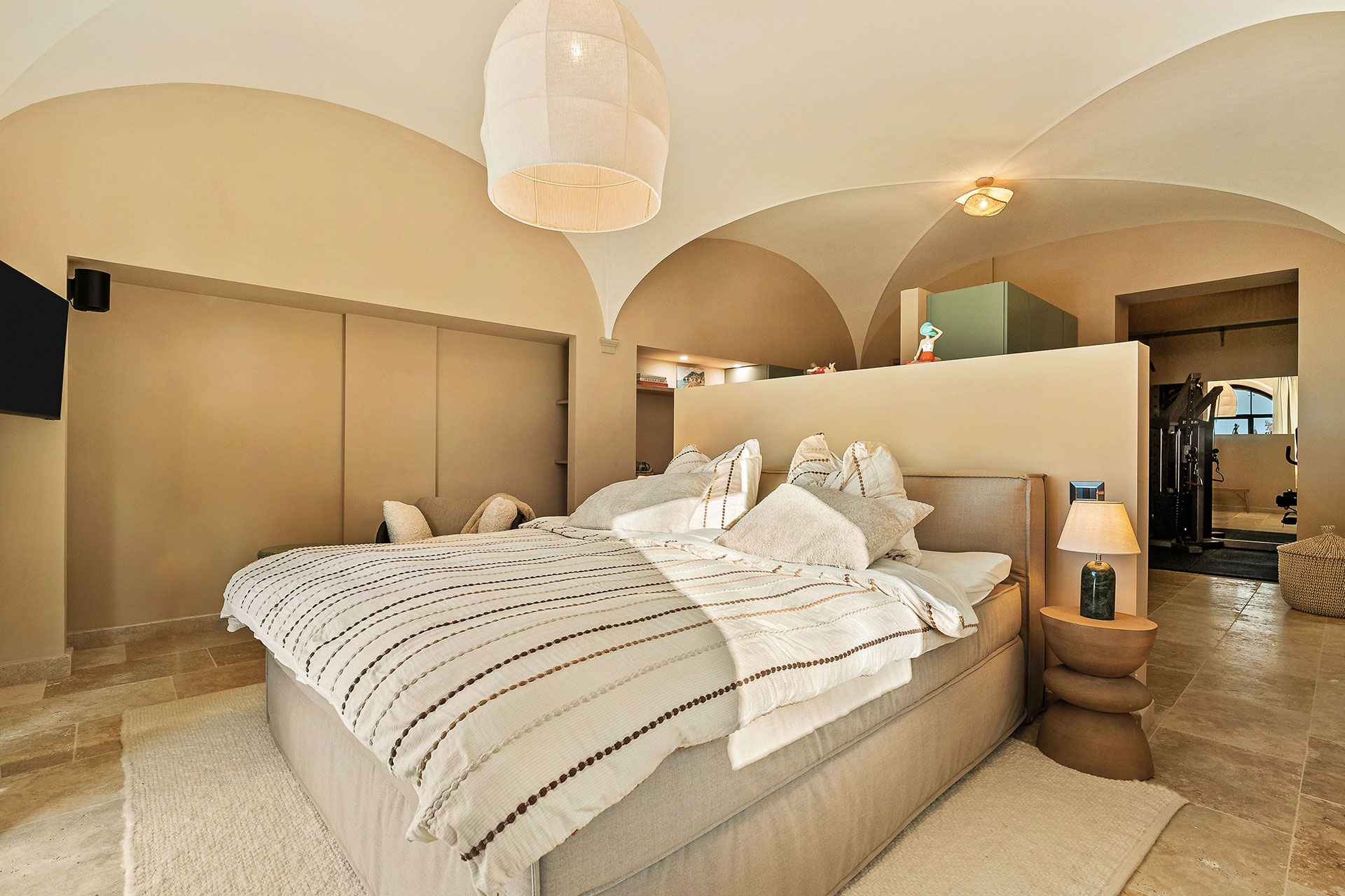 chambre décoration contemporaine beige La Torre Umbria chambre décoration contemporaine beige La Torre Umbria