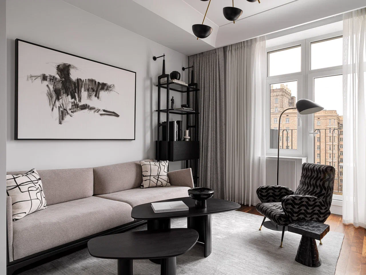 Décorer un petit appartement de 52m2 avec du mobilier mid-century