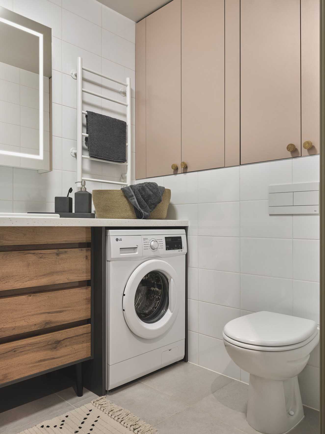 modern bathroom with washing machine modern bathroom with washing machine