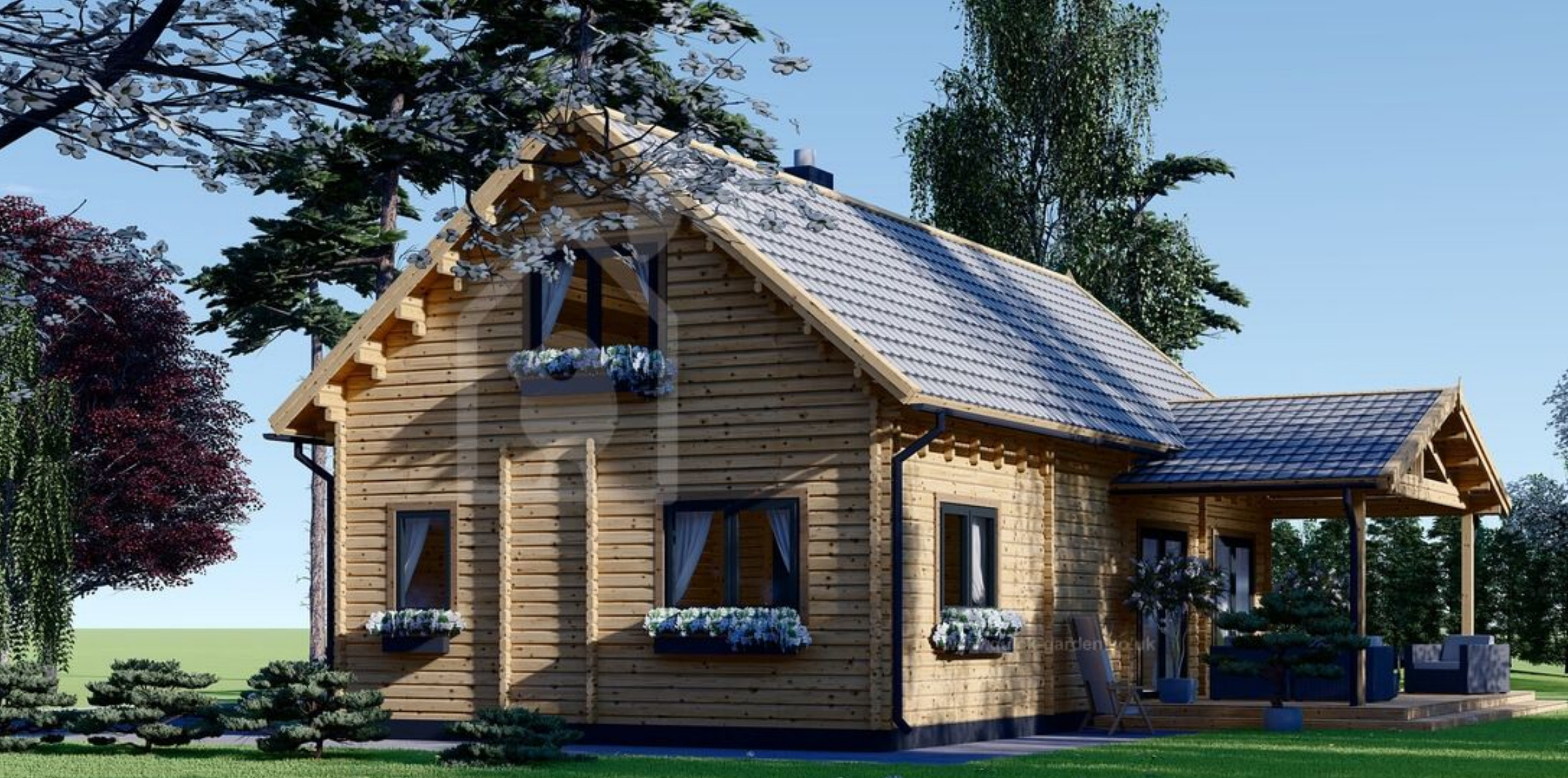 maison préfabriquée en bois de 132m2 Vera S de Pineca moins de 50000€