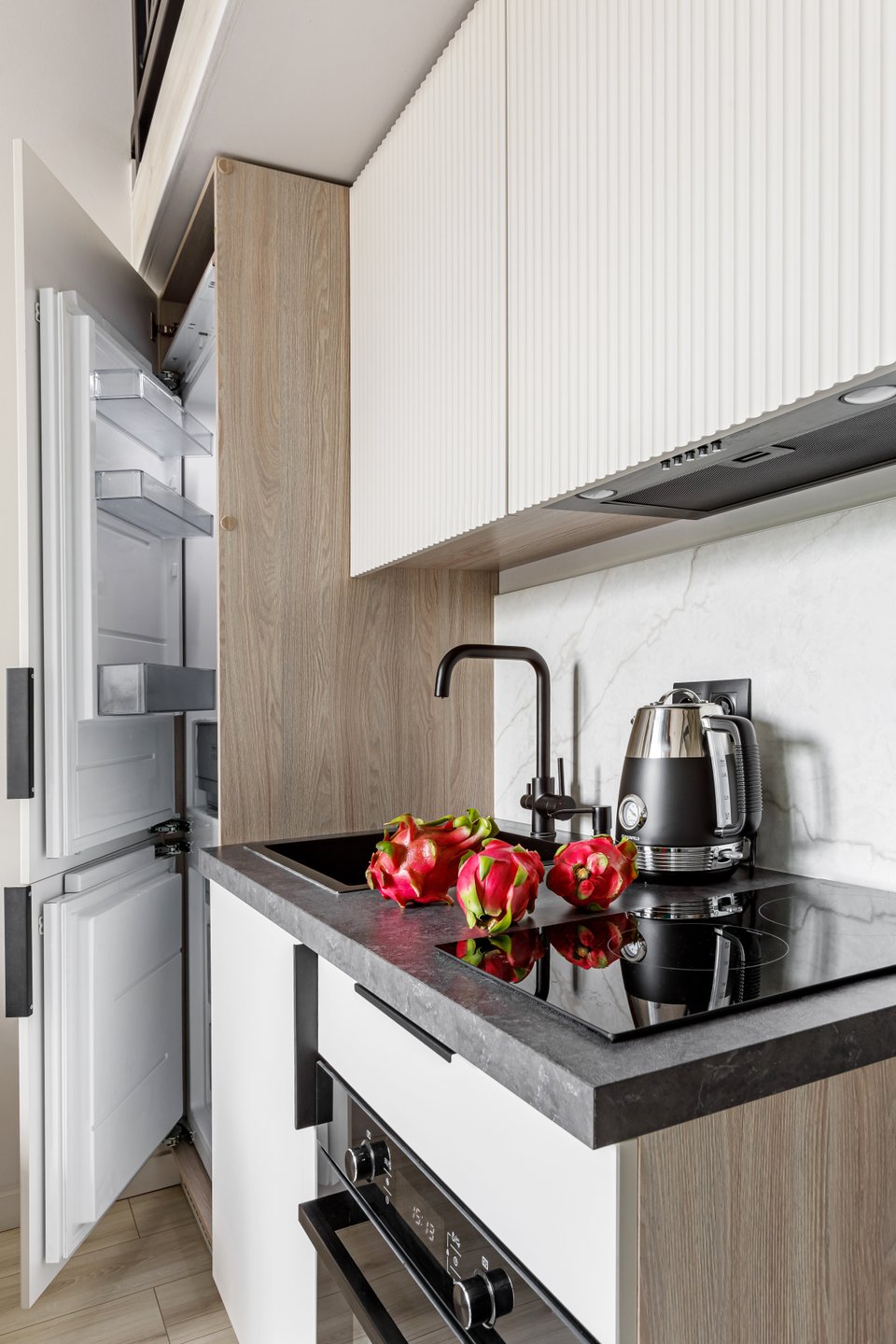 petite cuisine aménagée studio 20m2 décoration design