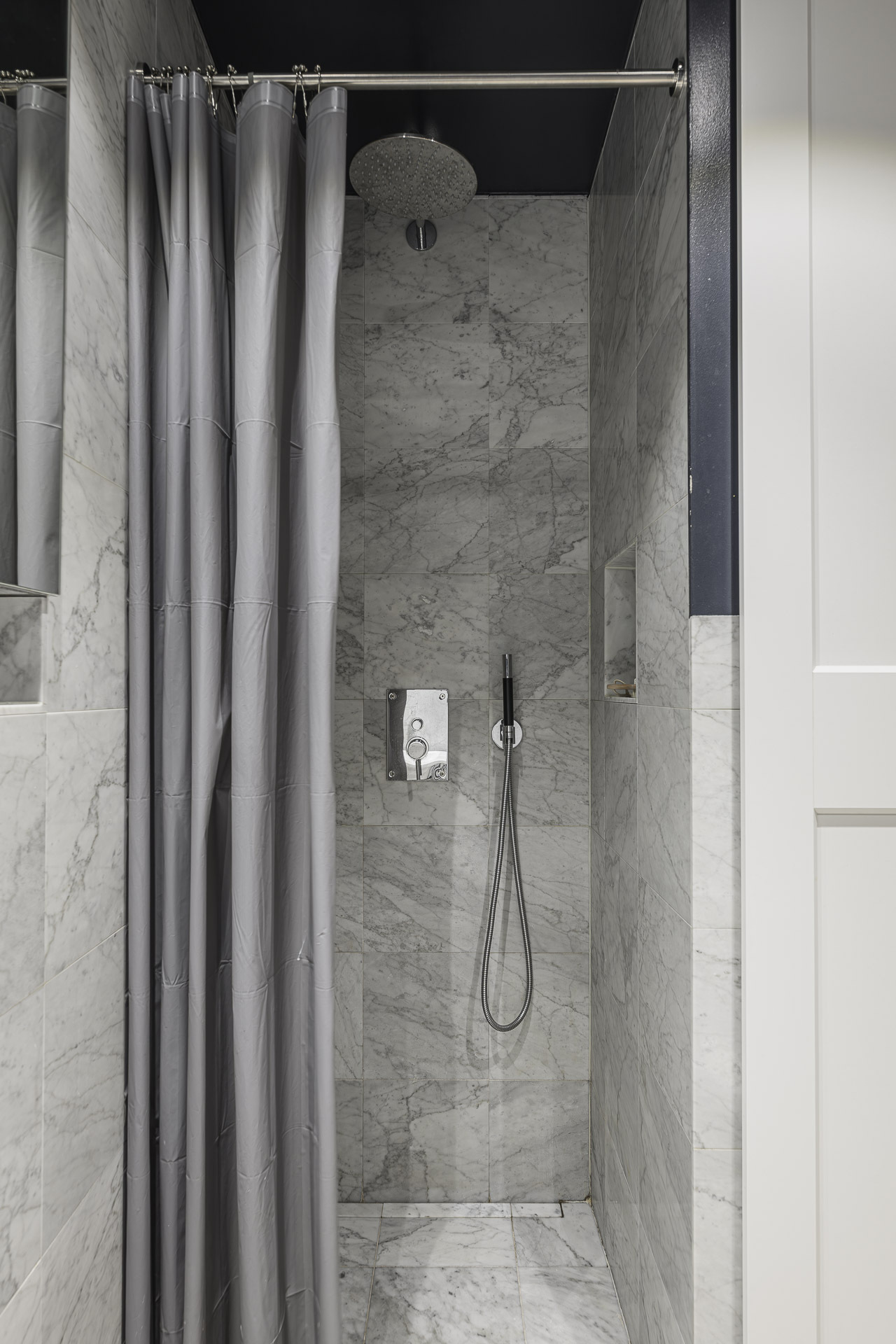 douche italienne marbre gris