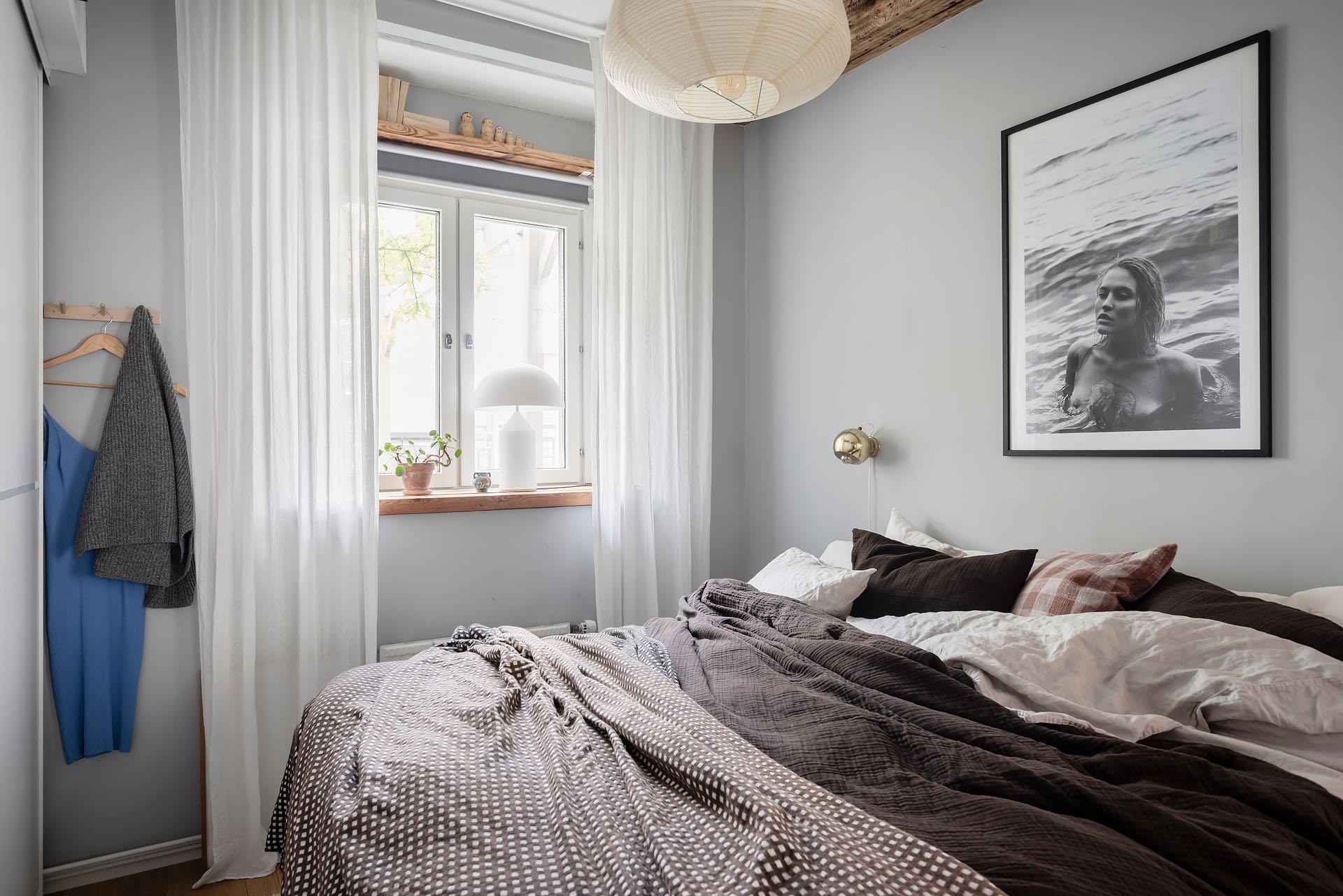 chambre appartement 80m2 décoration scandinave