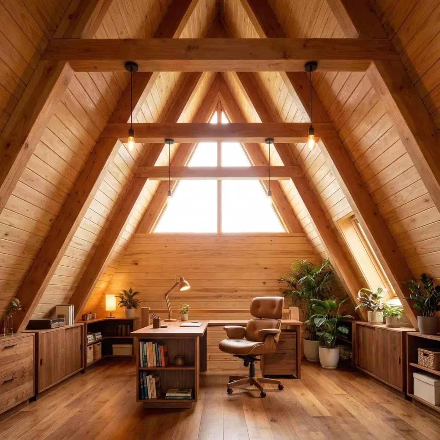 bureau dans maison préfabriquée Amazon type A-Frame triangulaire en bois bureau dans maison préfabriquée Amazon type A-Frame triangulaire en bois