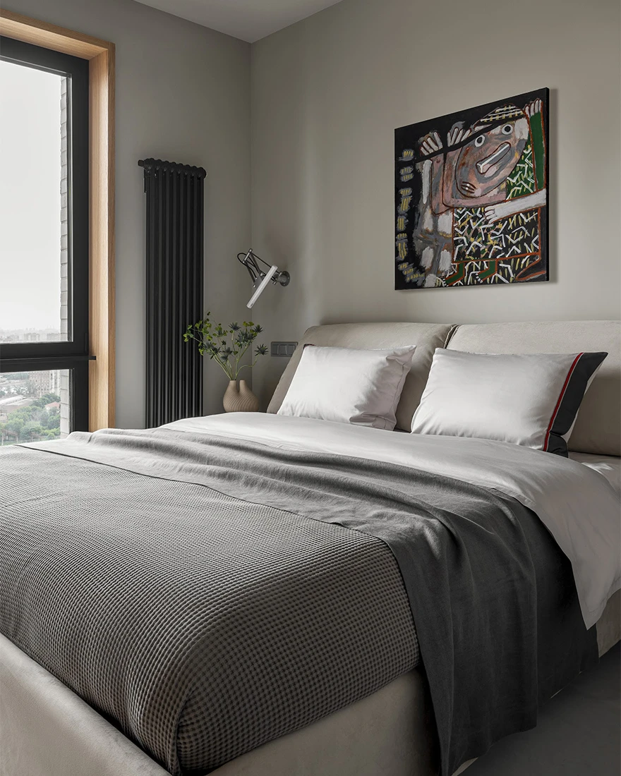 chambre grise appartement design de 39m2 chambre grise appartement design de 39m2