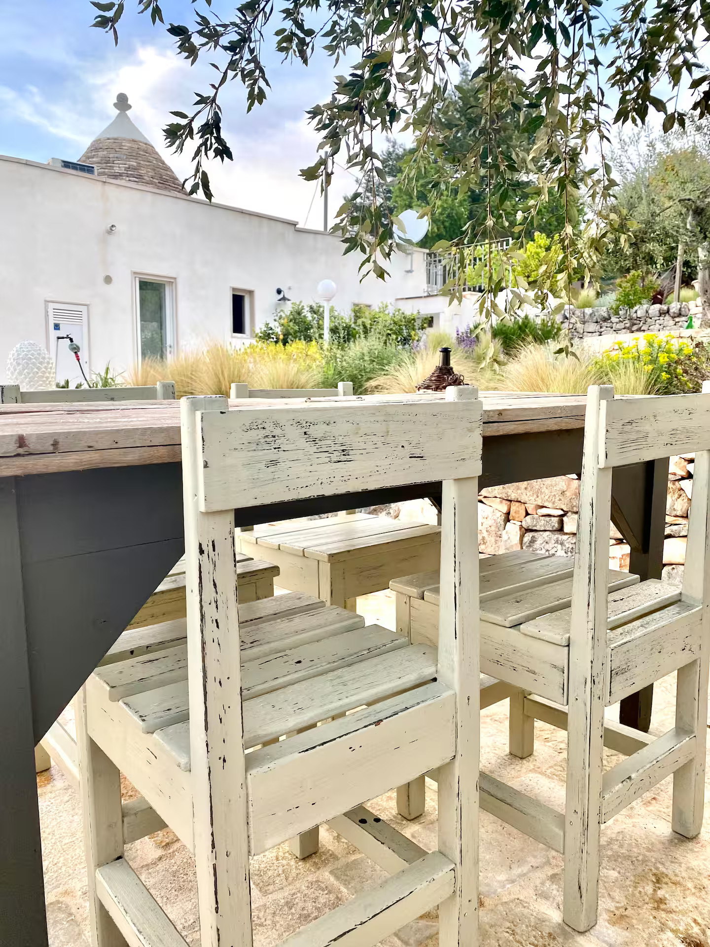 terrasse trullo des Pouilles rénové Trullo Falco
