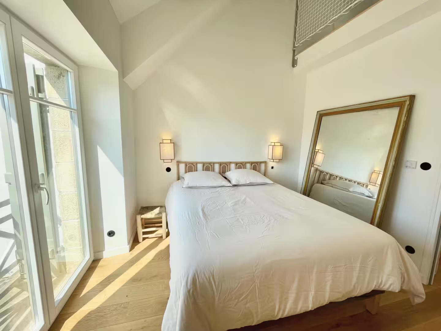 chambre décoration contemporaine maison typique à Carnac Bretagne Les Oiselières